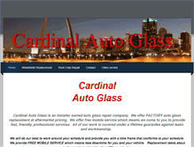 Tablet Screenshot of cardinalautoglass.biz